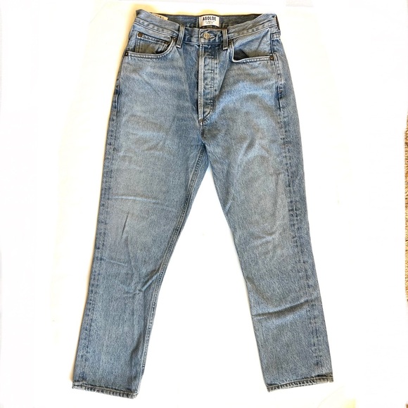 AGOLDE Riley High Rise Straight Crop Jeans Size 27 - Picture 4 of 15